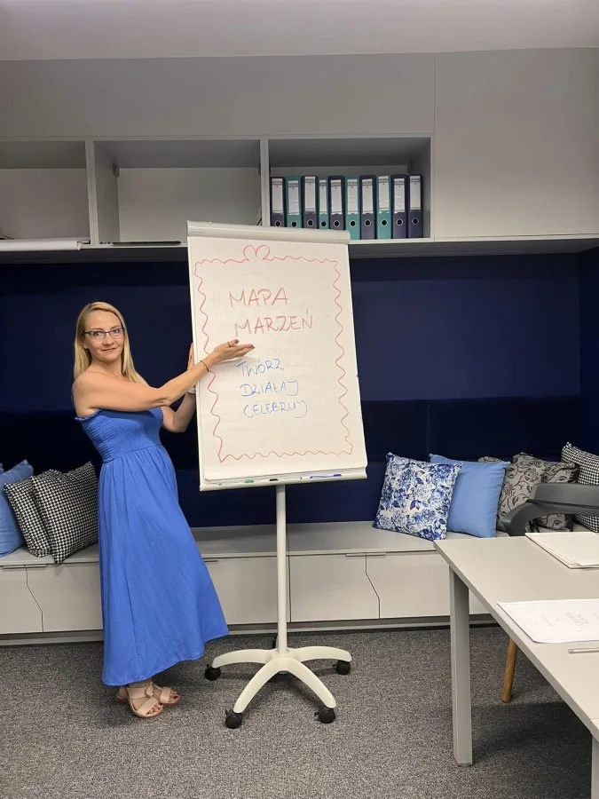 Hanna Czempiel podczas warsztatu